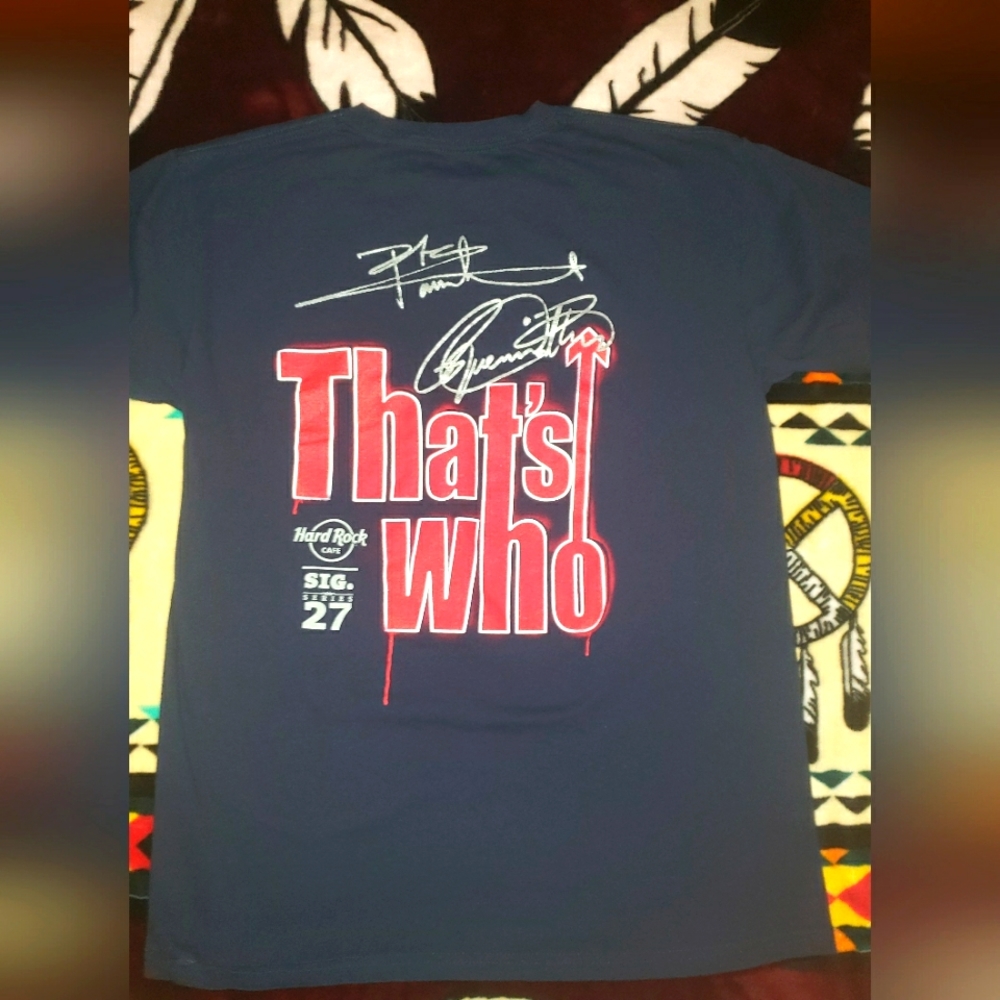 Tha Who Hard Rock signature series t shirt